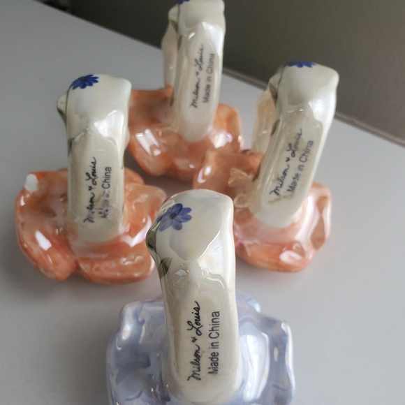 Milson & Louis 4 Handpainted Nappkin Holders - Picture 5 of 6